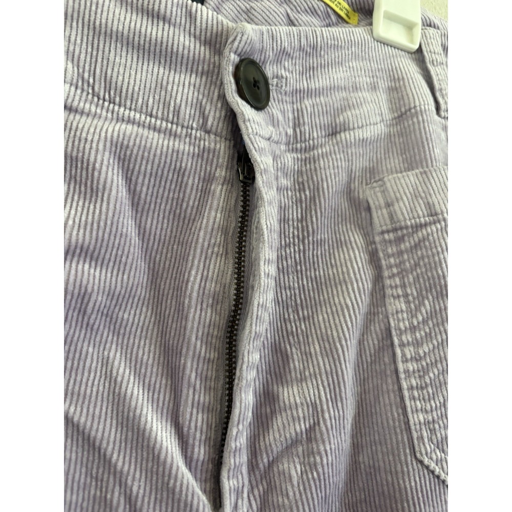 Maeve Anthropologie The Colette Corduroy Crop Wide Leg Pants Lavender 18W - Picture 6 of 11